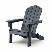 Silla Adirondack de plástico, antracita, 88 x 76 x 90 cm