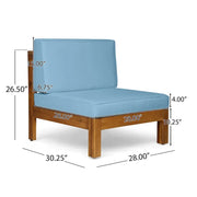 Set de conversación de 6 piezas de madera de acacia Brava Outdoor de Christopher Knight Home
