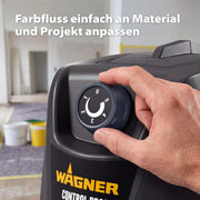 Sistema de pulverización airless Wagner Control Pro 350 R para pintura de pared, látex, barniz y lasur, 15 m² en 2 min, regulador de presión de 110 bar, manguera de 15 m