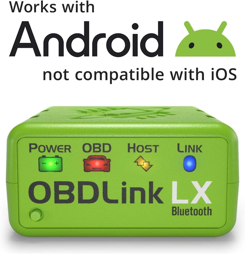 Adaptador OBD2 Bluetooth 3.0 OBDLink LX para Android, compatible con Motoscan, Torque, Hybrid Assistant, escáner de diagnóstico OBD II