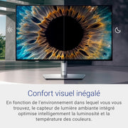 Dell U2424H UltraSharp 24" Full HD (1920x1080) Monitor PC, 120Hz, IPS, 5ms, 100% sRGB, 2X USB-C, 2X DisplayPort, HDMI, 3X USB, Garantía de 3 años, Plata