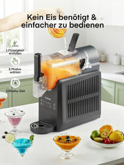 Máquina para granizados FOHERE, 2,6 L para el hogar, granizadora con autolimpieza, sin necesidad de cubitos de hielo y con 5 programas inteligentes, para granizados, cócteles helados, frappés, margaritas y batidos