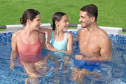 Set de piscina elevada Bestway® Steel Pro MAX™ con bomba de filtro, Ø 396 x 122 cm, gris claro, redonda