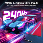 Monitor PC Gamer Curvo Amzfast de 27 pulgadas - 240Hz, FHD 1920x1080, 1ms MPRT, sRGB 130%, Antiluz azul, HDR, Adaptive Sync, HDMI 2.0/DP 1.4, VESA 100x100, AMZG27C1Pro