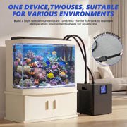 Enfriador para baño de hielo, kit de enfriador de agua de 1/3 HP para baño de hielo, dispositivo de refrigeración de 300L con pantalla táctil, control remoto, 39-122℉, con bomba y filtro para recuperación y terapia en casa