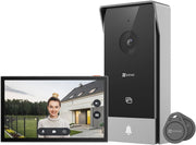Videoportero WiFi EZVIZ HP5, sistema de videoportero 1080P, monitor táctil a color de 7", timbre de video de 2 hilos, desbloqueo remoto, audio bidireccional, visión nocturna, diseño delgado