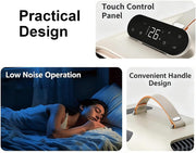 Aire acondicionado portátil para camping, refrigeración y calefacción rápidas, 3 velocidades de ventilador, bajo consumo de energía, ideal para tiendas de campaña y caravanas