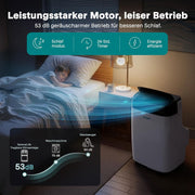 Aire acondicionado portátil SereneLife de 4 kW y 9000 BTU – Unidad de aire acondicionado silenciosa de 52 dB para dormitorios de hasta 20 m², enfriamiento agradable en días calurosos, con deshumidificador, ventilador y control remoto