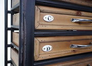 Mendler Armario de boticario HWC-A43 estilo shabby 129x55x38cm