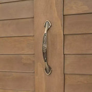 Cama Murphy tamaño queen Whisen Wood con múltiples estantes de almacenamiento y decoración estilo persiana