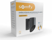 Somfy 1875326 - Cámara para exteriores 2 gris, cámaras con detección de movimiento inteligente, sirena integrada de 110 dB, conexión posible a una luminaria existente, imágenes Full HD 1080p