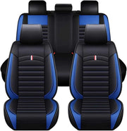 HHCVLUZI Funda de asiento de coche para Renault Captur II 2020-2021, cuero sintético delantero y trasero, protector de asiento transpirable, accesorios de interior, azul