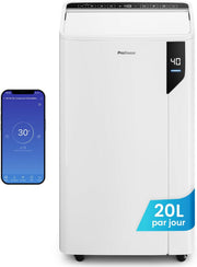 Deshumidificador de Aire con Compresor Inteligente Pro Breeze 20L/día - Eficiente, Modo Lavandería, Wi-Fi, Sensor e Indicador de Humedad, Filtro de Carbón para Moho y Humedad
