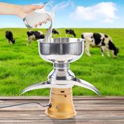 Separador centrífugo eléctrico de leche de 5 L, 50 L/h, centrífuga de leche, separador de nata, separadora centrífuga de crema de leche, máquina separadora con tanque de leche
