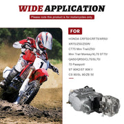 Motor de 4 tiempos CRF50 125CC para Dirt Bike Pitbike, motor monocilíndrico con refrigeración por aire y embrague manual para motocicletas Dirt Bike con arranque a pedal (Kick Start).