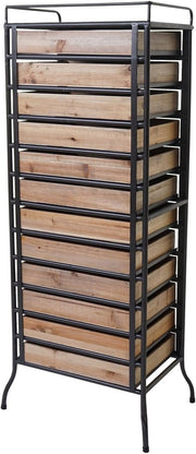 Mendler Armario de boticario HWC-A43 estilo shabby 129x55x38cm