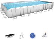 Conjunto de piscina rectangular de 9,56 m x 4,88 m x 1,32 m (31'4" x 16' x 52")