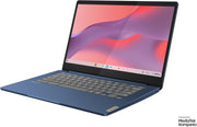 Lenovo IdeaPad Slim 3 Chromebook 14M868 - Portátil 14'' FHD (MediaTek Kompanio 520, RAM 4GB, SSD 64GB, GPU Arm Mali-G52 2EE MC2, Chrome OS) Teclado AZERTY Francés - Azul