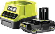 RYOBI - Cortasetos Inalámbrico 18V One+ RHT184520 – Hoja de 45 cm, Capacidad de 18 mm, Batería de 2.0Ah y Cargador Incluidos – Ligero, Manejable, Ideal para Setos Medianos