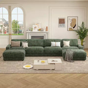 Sofá seccional modular extra grande Dyonery 158, tela de CHENILLE con asiento profundo, montaje sin herramientas