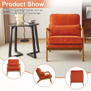 Sillón decorativo tapizado de estilo moderno de mediados de siglo