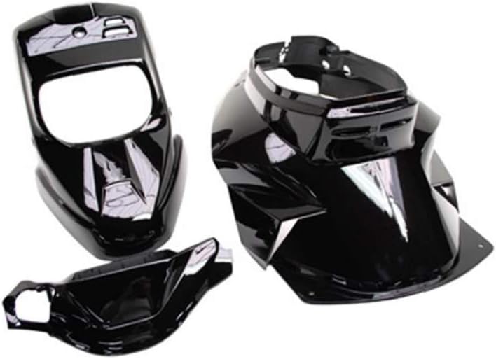 KIT DE CARROCERÍA SCOOT REPLAY DESIGN PARA MBK 50 BOOSTER 1999-2003 / YAMAHA 50 BWS 1999-2003 NEGRO BRILLANTE (KIT DE 4 PIEZAS)