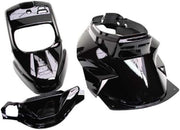 KIT DE CARROCERÍA SCOOT REPLAY DESIGN PARA MBK 50 BOOSTER 1999-2003 / YAMAHA 50 BWS 1999-2003 NEGRO BRILLANTE (KIT DE 4 PIEZAS)