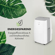 KLARSTEIN Grandbreeze Pro 14K – Aire acondicionado portátil, deshumidificador, ventilador, 3 velocidades, 14000 BTU/1,65 kW, habitación: 42 a 68 m², flujo: 460 m³/h, eficiencia energética A – Blanco