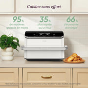 Freidora de aire Cosori, Dual Blaze Twinfry, compartimentos flexibles, 10 L