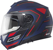 Casco modular Schuberth C5 Omega, azul mate/rojo, M (57)