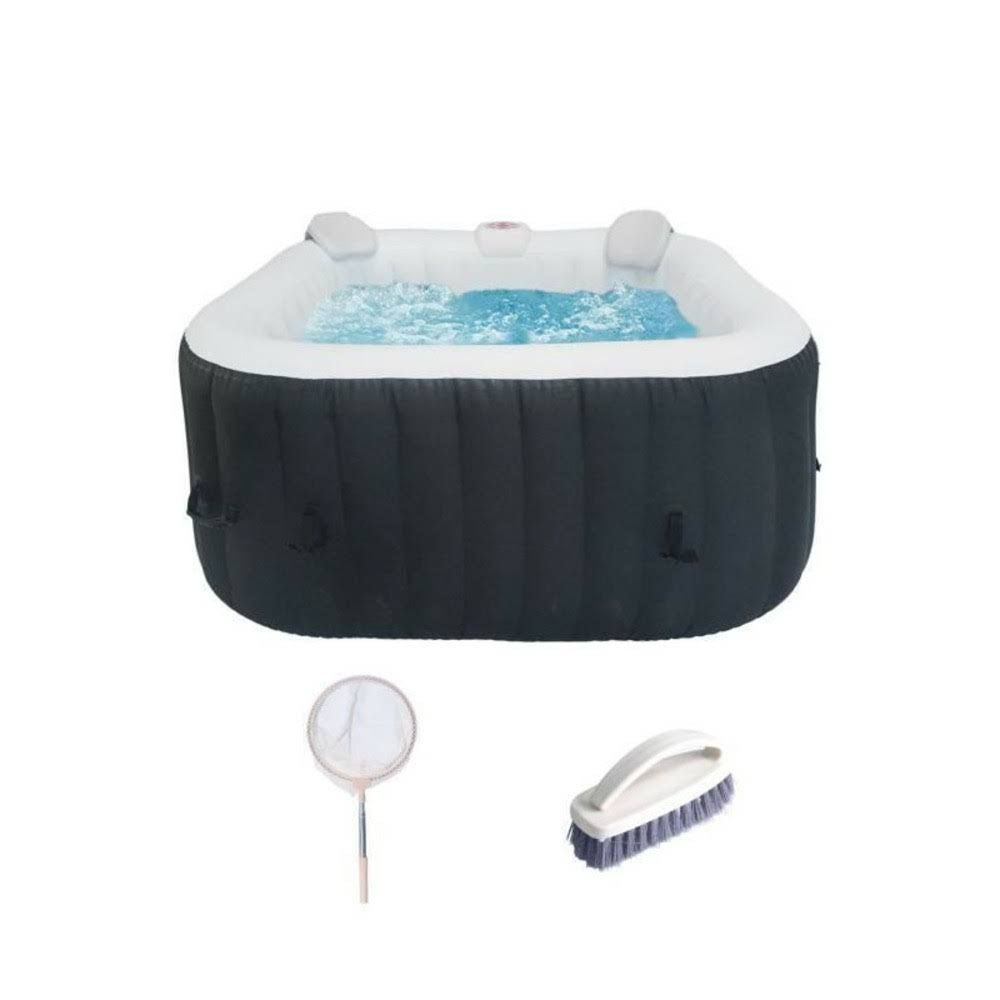 Kit todo incluido Sunspa spa inflable cuadrado para 4 personas y accesorios