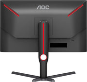 Monitor gaming AOC Q27G3XMN QHD de 27", 180 Hz, FreeSync Prem. Pro, HDR1000 (2560 x 1440, 1 ms GtG, HDMI, DisplayPort) negro/rojo