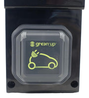Punto de carga para cargador móvil equipado con una toma Legrand Green'Up con protecciones y contador