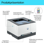 Impresora multifunción láser a color HP Color LaserJet Pro MFP 3302fdwg, fax, impresión automática a doble cara, pantalla táctil, Wi-Fi, Ethernet, USB, HP Wolf Pro Security