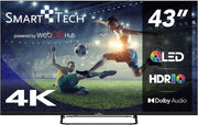 Smart Tech TV QLED 4K UHD 43" (109 cm) 43QW02V Web OS TV - 4xHDMI - 2xUSB - Dolby Vision - Dolby Atmos