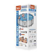 Piscina elevada redonda Bestway Steel Pro MAX con bomba y cobertor