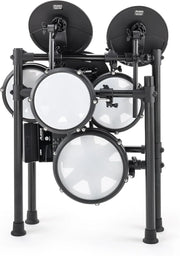 Batería electrónica de 8 piezas Nitro Max Kit, caja de 10 pulgadas de doble zona con parches de malla, Bluetooth, USB MIDI, más de 440 sonidos