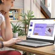 Lenovo IdeaPad Slim 3 Chromebook 14M868 - Portátil 14'' FHD (MediaTek Kompanio 520, RAM 4GB, SSD 64GB, GPU Arm Mali-G52 2EE MC2, Chrome OS) Teclado AZERTY Francés - Azul