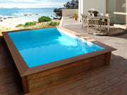 Piscina de madera rectangular Toledo - 3,20 x 2,20 x 0,71 m