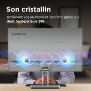 Lenovo L24i-4B - Monitor FHD de 23.8'' (IPS, 100 Hz, 4 ms, VGA+HDMI, cable HDMI) - Gris