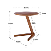 Juego de 2 sillas decorativas de estilo moderno de mediados de siglo con mesa auxiliar