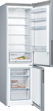 Frigorífico combi Bosch KGN36NWEA Serie 2, 186 x 60 cm, 215 L de refrigeración y 87 L de congelación, NoFrost: nunca más tendrá que descongelar, iluminación LED para una distribución uniforme de la luz