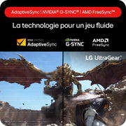 Monitor gaming LG Ultragear™ 27GS85Q-B de 27" - Panel IPS, resolución QHD (2560x1440), 1ms, 180Hz (200Hz O/C), DisplayHDR™ 400, DCI-P3 98% (CIE1976), AMD FreeSync, compatible con NVIDIA G-Sync