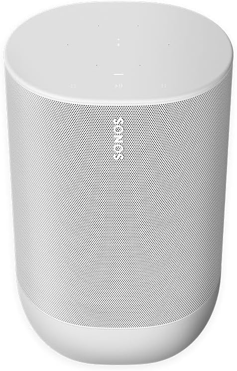 Altavoz inteligente Sonos Move (altavoz WLAN y Bluetooth resistente al agua con control por voz Alexa, Google Assistant y AirPlay 2; altavoz inalámbrico para exteriores con batería para transmisión de música) negro