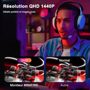 Monitor de juegos Minifire de 27 pulgadas, WQHD (2560×1440p) 200Hz 1ms (OD), pantalla Fast IPS Adaptive Sync HDR, HDMI/DP VESA 100×100mm (MFG27F4Q-200)