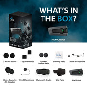 Intercomunicador para moto Packtalk Edge individual Bluetooth 5.2 DMC 1,6 km altavoces de 40 mm control por voz