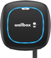 Cargador para vehículo eléctrico Wallbox Pulsar Max (7,4 kW, Tipo 2, Wi-Fi, Bluetooth, OCPP, interior/exterior, protección de puesta a tierra, cable de 5 metros, diseño de fácil instalación) Negro