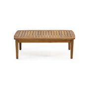 Set de conversación para exteriores de 4 plazas de madera de acacia Willowbrook de Christopher Knight Home