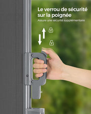 SONGMICS Toldo lateral de aluminio extensible 160 x 350 cm, biombo, protección solar, opaco, para balcón, terraza, jardín, antracita GSA165G