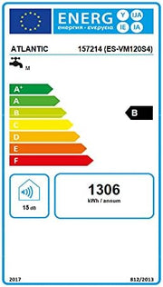 Termo eléctrico ATLANTIC vertical mural LINÉO Conectado blanco 120L